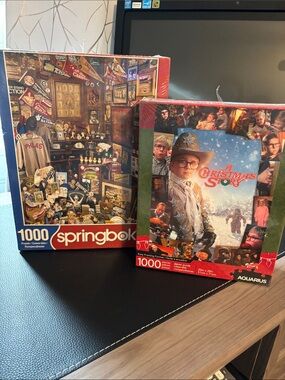 Springbok 1000-Piece Jigsaw Puzzles- A Christmas Story and Collectors Closet